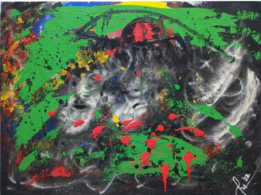 Painting titled "Faded 2" by Hasan Abeta, Original Artwork, Acrylic