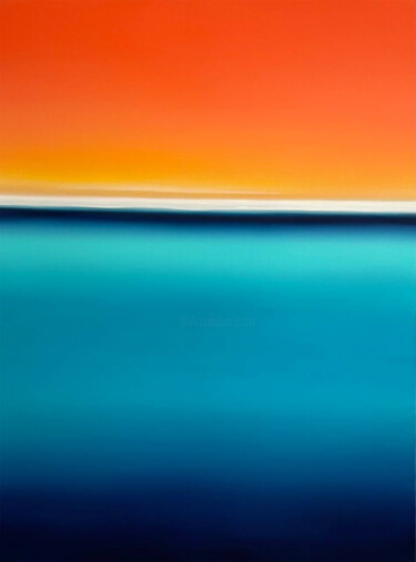 Painting titled "DEEP INSIDE 51" by Larissa Uvarova, Original Artwork, Oil Mounted on Wood Stretcher frame