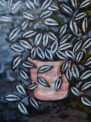 Peinture intitulée "La misère" par Nicolas Cavuoto, Œuvre d'art originale, Huile
