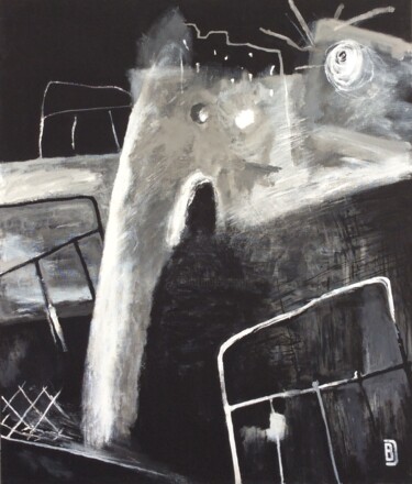 Peinture intitulée "children's fears" par Vladimir Daibov, Œuvre d'art originale, Acrylique