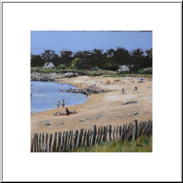 Peinture intitulée "Bord de mer - La Tu…" par Artelierdedomi, Œuvre d'art originale, Pastel