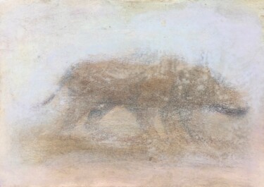 Malerei mit dem Titel "Types of wolf (part…" von Sergii Shkoliar, Original-Kunstwerk, Acryl Auf Karton montiert