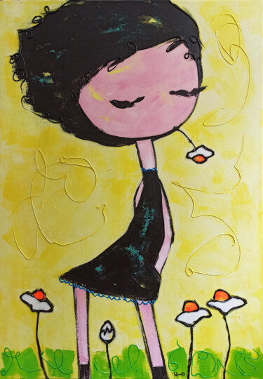 Pintura titulada "Turuleca" por Eva Hidalgo, Obra de arte original, Acrílico Montado en Bastidor de camilla de madera
