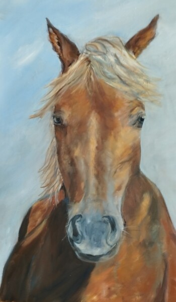Painting titled "Vetyver" by Claudine Pochat, Original Artwork, Oil