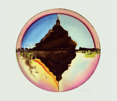 "L' Arc en Ciel 1 D" başlıklı Baskıresim Sylvain Thieurmel tarafından, Orijinal sanat, Mürekkep