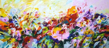 Peinture intitulée "Expression. Flower…" par Iryna Kastsova, Œuvre d'art originale, Acrylique Monté sur Châssis en bois