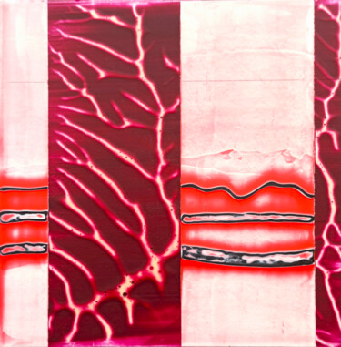 Peinture Série 2 (référence : CJS-S2-N07052022) Painting titled "Peinture Série 2 (r…" by Christopher Schmitt, Original Artwork, Acrylic Mounted on Wood Panel