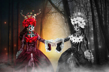 La Catrina (the duality) represents the real-spiritual world Photography titled "La Catrina (the dua…" by R&N Photography, Original Artwork, Digital Photography