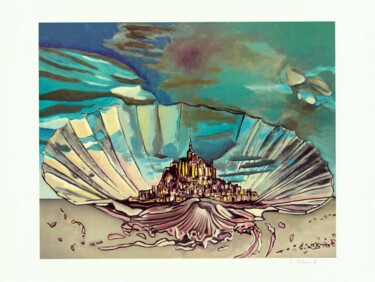 La Coquille 1 Εκτυπώσεις & Χαρακτικά με τίτλο "La Coquille 1" από Sylvain Thieurmel, Αυθεντικά έργα τέχνης, Μελάνι
