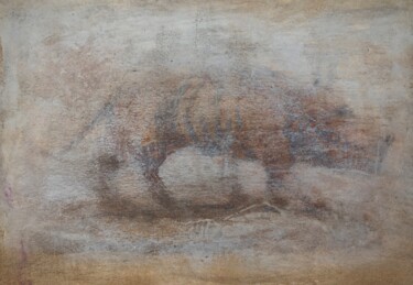 绘画 标题为“Types of wolf (part…” 由Sergii Shkoliar, 原创艺术品, 丙烯 安装在纸板上