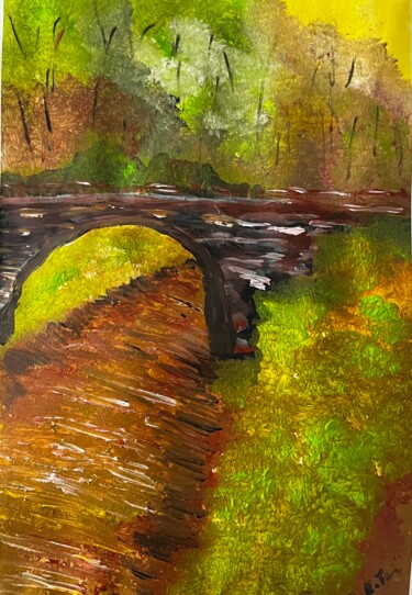 Peinture intitulée "En balade" par Olivier De Pooter, Œuvre d'art originale, Acrylique