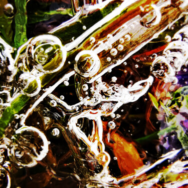 Photographie intitulée "Bulles gelées" par Audrey Chaa, Œuvre d'art originale, Photographie manipulée