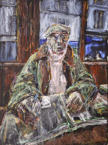 Peinture intitulée "PAUL ÉMILE" par Xavier Auffret, Œuvre d'art originale, Acrylique Monté sur Châssis en bois