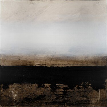 Painting titled "Dark Silhouette" by Nemanja Nikolic, Original Artwork, Acrylic Mounted on Wood Stretcher frame