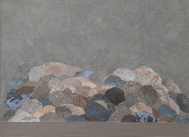 Peinture intitulée "Marée 24" par Marie-Joëlle Cherqui, Œuvre d'art originale, Acrylique Monté sur Châssis en bois