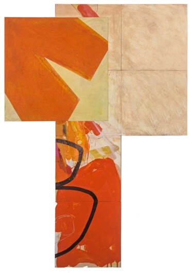Painting titled "wave 1" by Adrian Bradbury, Original Artwork, Acrylic
