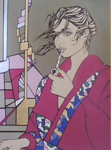 图画 标题为“Aurore” 由Sophie Dumont (heavenly), 原创艺术品, 丙烯