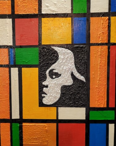 Peinture intitulée "Techniques mixtes" par Cédric Mounir, Œuvre d'art originale, Acrylique
