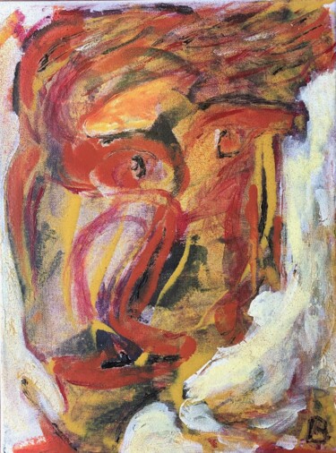Peinture intitulée "Consternation" par Nathalie Herbulot, Œuvre d'art originale, Acrylique Monté sur Châssis en bois