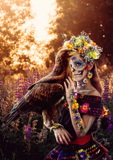 La Catrina & Golden Eagle Photography titled "La Catrina & Golden…" by R&N Photography, Original Artwork, Digital Photography