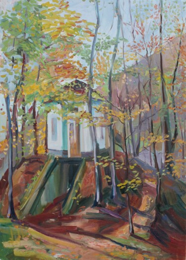 绘画 标题为“Autumn landscape” 由Татьяна Глядченко, 原创艺术品, 油