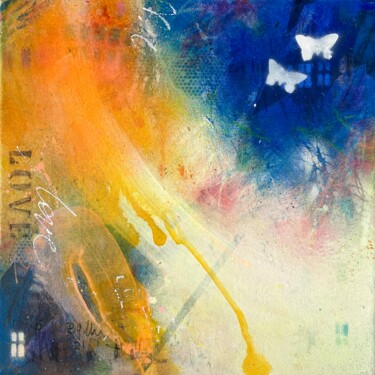 绘画 标题为“In Love No.1” 由Beate Garding Schubert, 原创艺术品, 丙烯 安装在木质担架架上