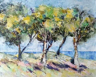 Peinture intitulée "Le Domaine de Sciac…" par Katherine Jacop-Pouliquen, Œuvre d'art originale, Acrylique