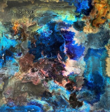 "Yellowstone - Earth" başlıklı Tablo Heinz Katzenmeier tarafından, Orijinal sanat, Pigmentler