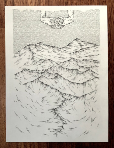 Repérer le hasard Dessin intitulée "Repérer le hasard" par Olivier Charlot, Œuvre d'art originale, Crayon