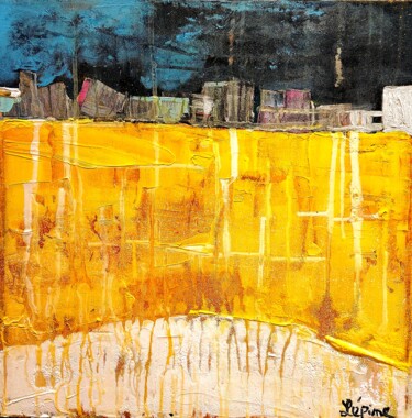 Peinture intitulée "Noir obscur sur mon…" par Claude Lépine, Œuvre d'art originale, Acrylique