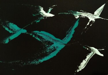 Envol 952D Peinture intitulée "Envol 952D" par Gisèle Dalla Longa, Œuvre d'art originale, Acrylique