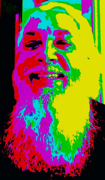 Groovy Grampa 5 Arte digitale intitolato "Groovy Grampa 5" da Troy Wilson-Ripsom, Opera d'arte originale, Fotografia manipolata
