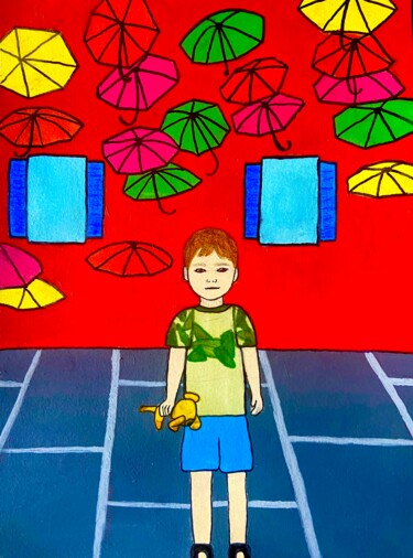 绘画 标题为“One summer’s day un…” 由Evangelina, 原创艺术品, 丙烯