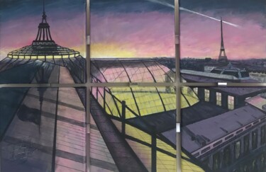 Peinture intitulée "Palais Palais" par Eric Garnier (Idji), Œuvre d'art originale, Acrylique Monté sur Châssis en bois