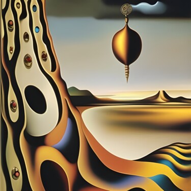 Aurumia | La Bussola D'Oro Del Destino Digital Arts titled "Aurumia | La Bussol…" by Danyel Carinzia, Original Artwork, Digital Painting