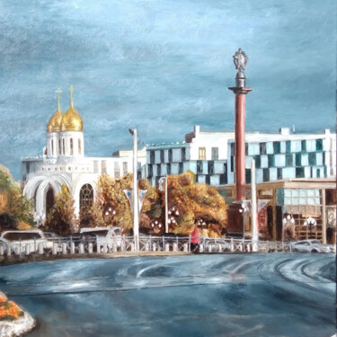 Картина под названием "Sunbeam in Kalining…" - Vladimir Koshkin, Подлинное произведение искусства, Масло