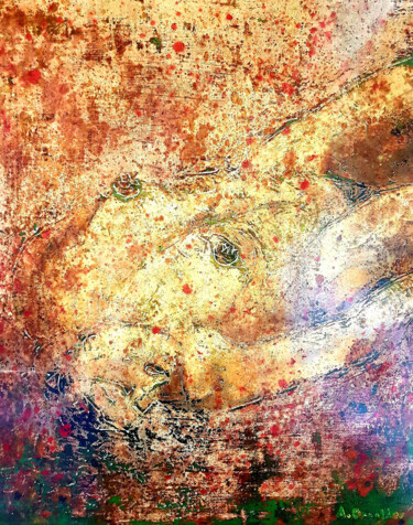 Painting titled "God created woman" by Andre Devolder, Original Artwork, Oil