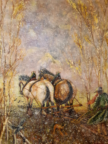 Painting titled "My flanders" by Andre Devolder, Original Artwork, Oil