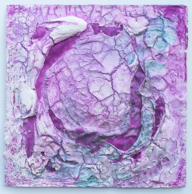 绘画 标题为“Silver Lining” 由Jutta Blühberger, 原创艺术品, 颜料 安装在木板上