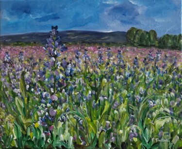 Sauge sclarée en Provence Painting titled "Sauge sclarée en Pr…" by Florence Trottoli, Original Artwork, Acrylic