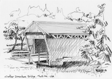 Dibujo titulada "Cutler Donahoe Brid…" por Chelo Leyria, Obra de arte original, Lápiz