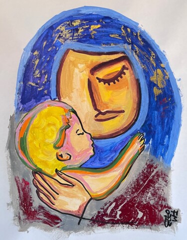Peinture intitulée "Link2" par Frédérick Meunier, Œuvre d'art originale, Acrylique