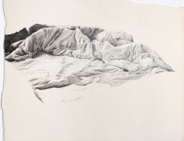 Dessin intitulée "Murmures II" par Alison Vignault, Œuvre d'art originale, Graphite Monté sur Carton