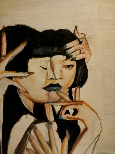 Peinture intitulée "Vogue" par Olga Cuzakova, Œuvre d'art originale, Acrylique