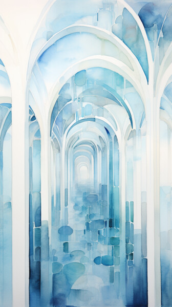 Digital Arts titled "Balm Hotel" by Nicolas Chammat, Original Artwork, AI generated image