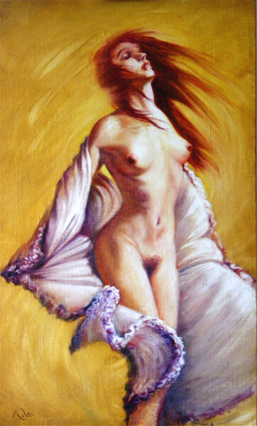 💜 Yansa Peinture intitulée "💜 Yansa" par Isabel Mahe, Œuvre d'art originale, Huile Monté sur Autre panneau rigide