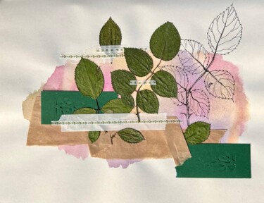 Collages intitolato ""My thickets"" da Oksana Oleksiiva, Opera d'arte originale, Collages