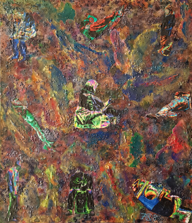 Pintura titulada "The celestials" por Fusion Anciennement Mister.O78, Obra de arte original, Acrílico