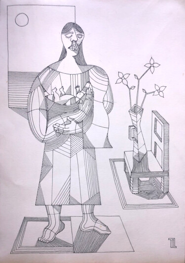 "Ninar VII" başlıklı Resim José Roberto Teixeira Leite Junior tarafından, Orijinal sanat, Işaretleyici