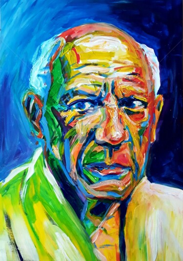绘画 标题为“Picasso 2” 由Jean-Michel Desterke, 原创艺术品, 丙烯